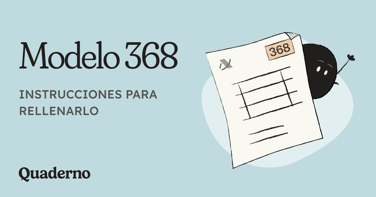 Instrucciones para rellenar el Modelo 368