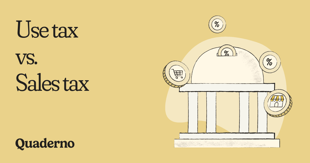 Use tax vs. Sales tax