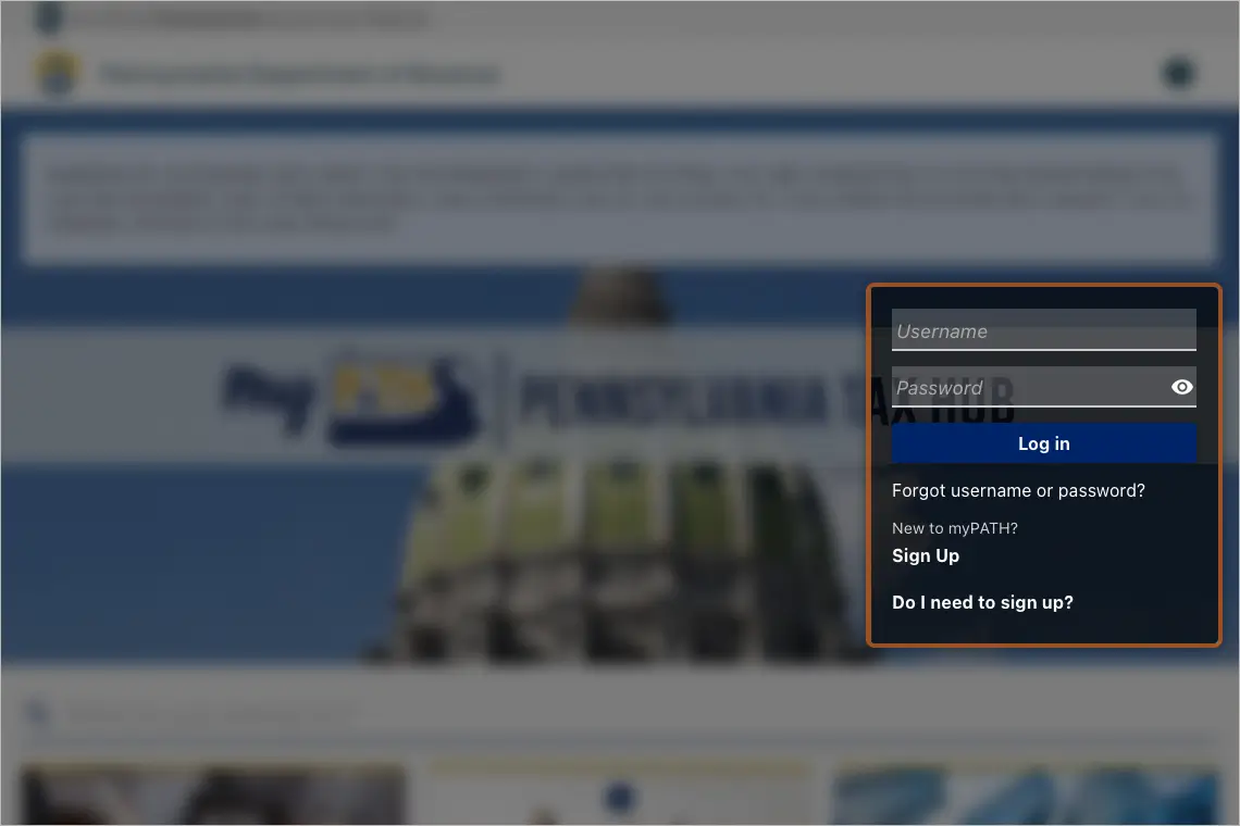 guide_pennsylvania_homepage_login