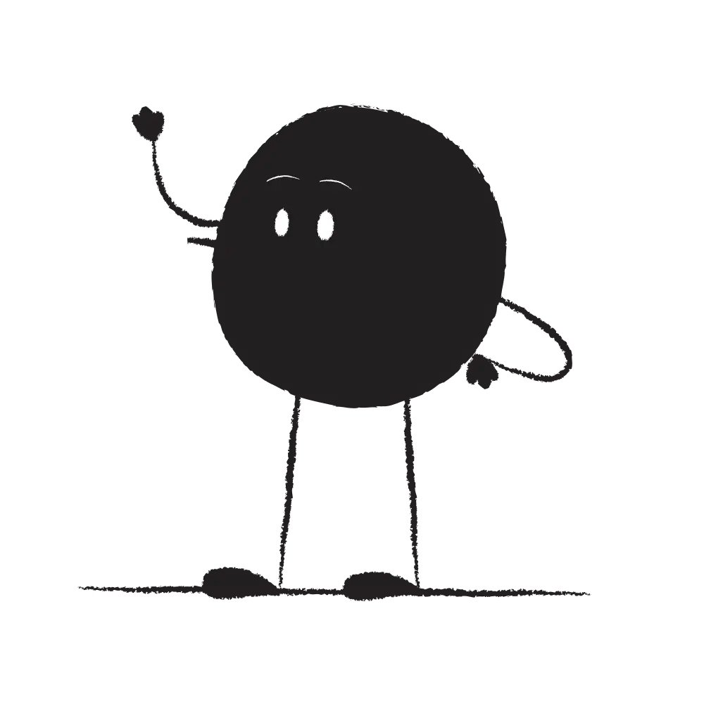 Qoodle waving 