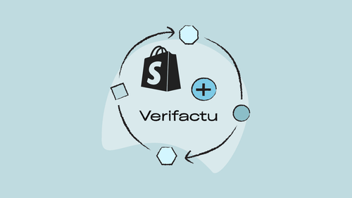 Illustration of a cicle of Spotify and Verifactu