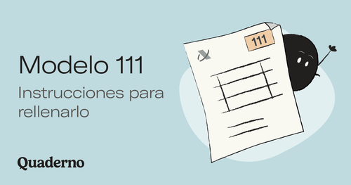Instrucciones para rellenar el Modelo 111